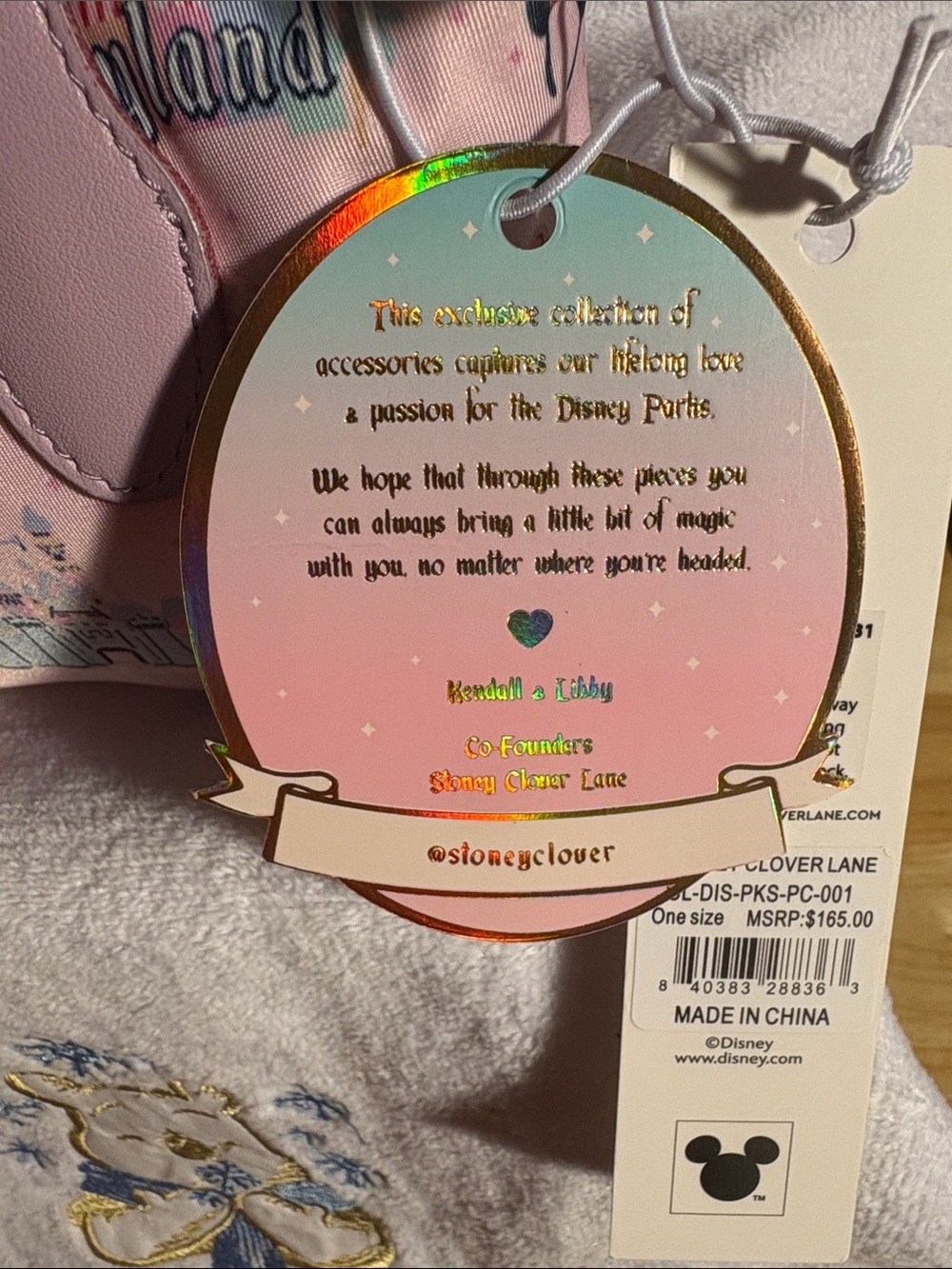 HTF Disney Parks x Stoney Clover Lane Disneyland Pouchette Crossbody Bag - Picture 4 of 5